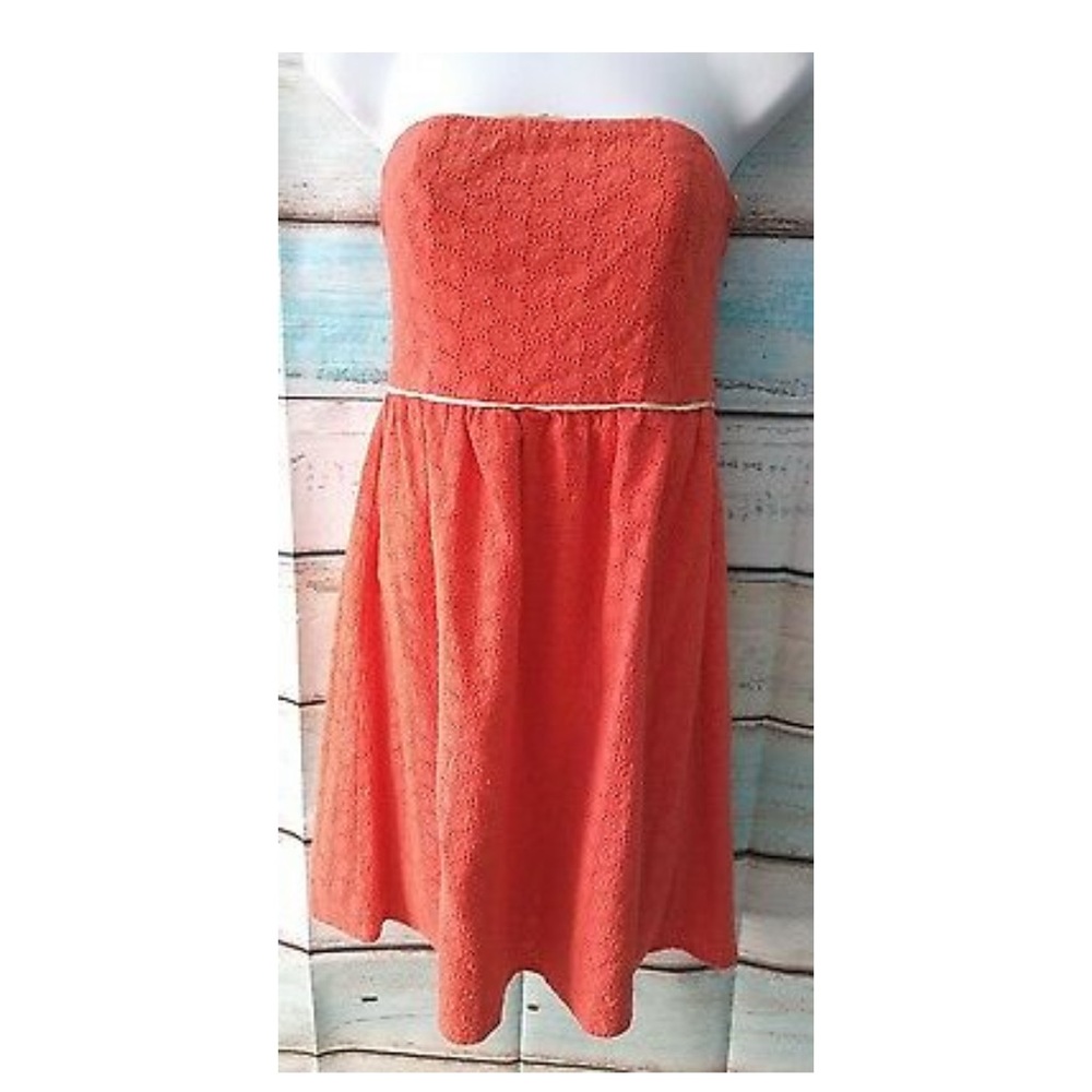✨✨✨Esley Orange strapless dress